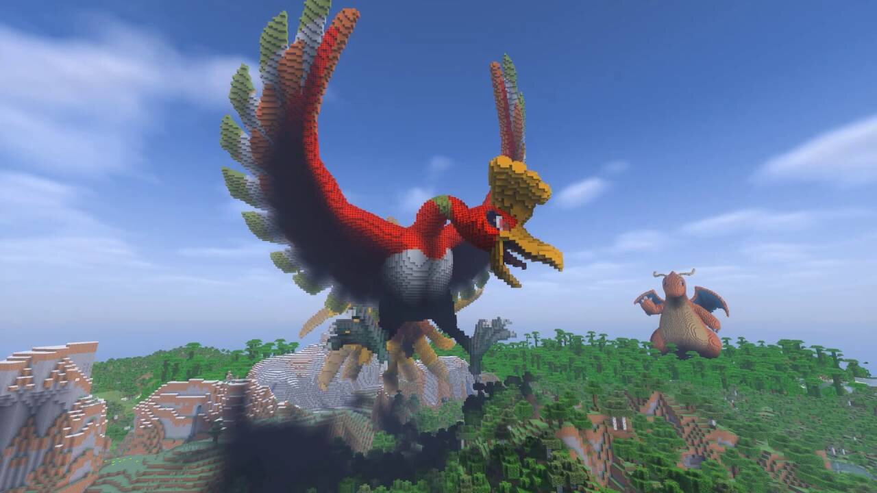 Minecraft Ho-oh Build - Pokemon