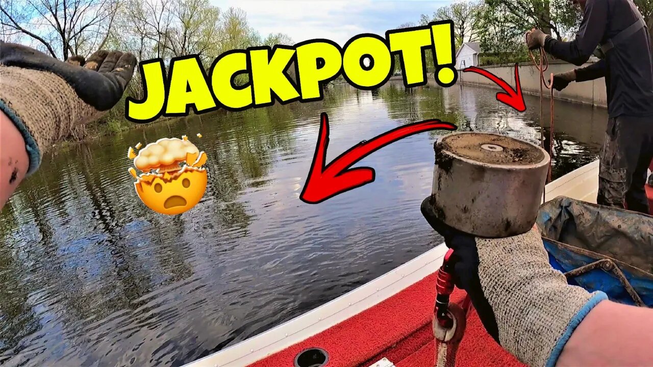 JACKPOT Magnet Fishing From The Boat - I NEVER Expected To Find This!!