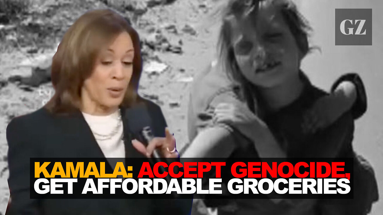 Kamala: accept genocide, get affordable groceries