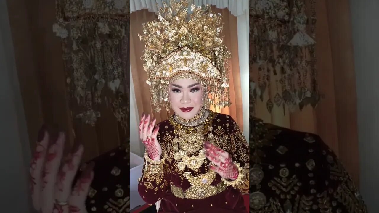 Pakaian Pengantin Palembang - Sumatera Selatan - indonesia #shorts #short #shortvideo