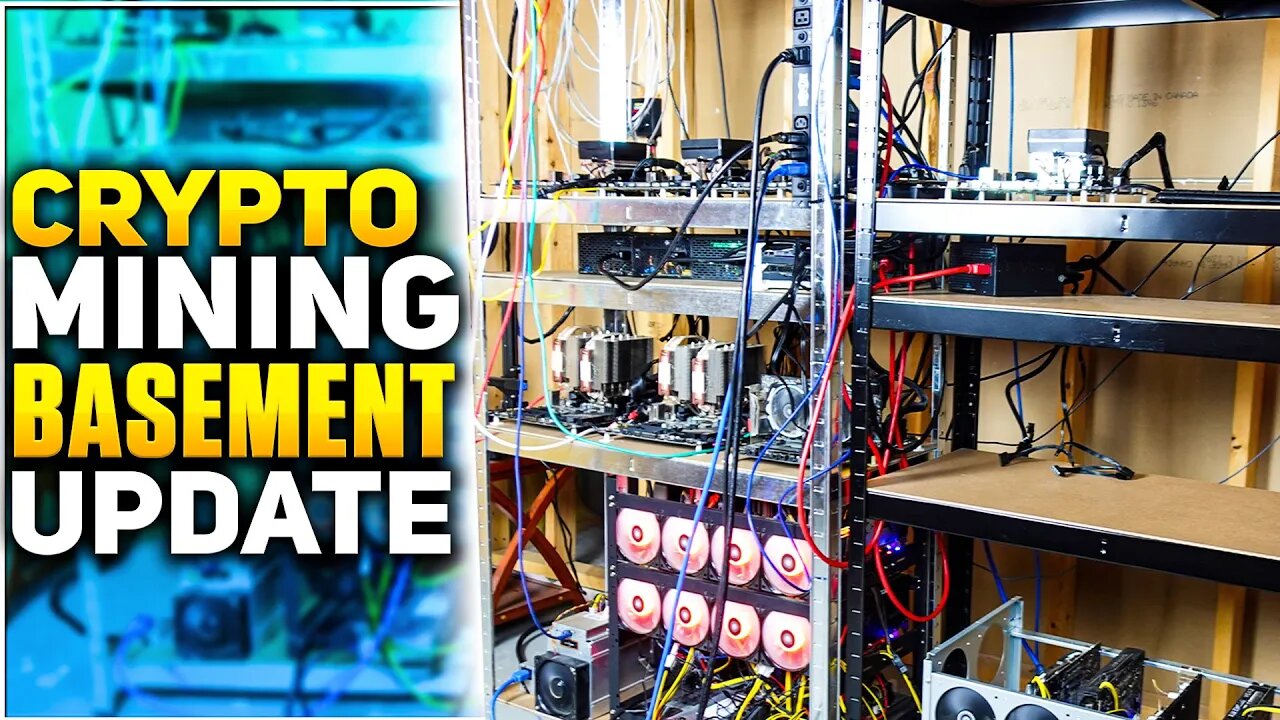 Crypto Mining Basement Update MORE ROOM