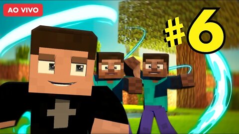 LIVE DE MINECRAFT COM OS INSCRITOS VEM JOGAR #6