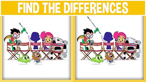 Puzzle Quiz Game | Find The Differences #4 Guess The Cartoon Network Special "TEEN TITANS GO"