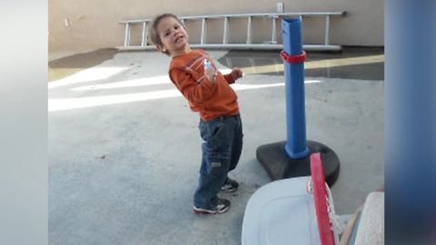 "Angry Boy Screams at Basketball Goal"