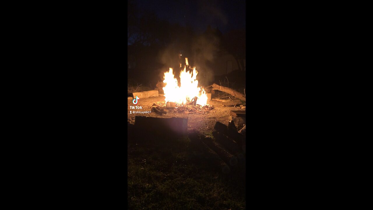 Bonfire in the sticks