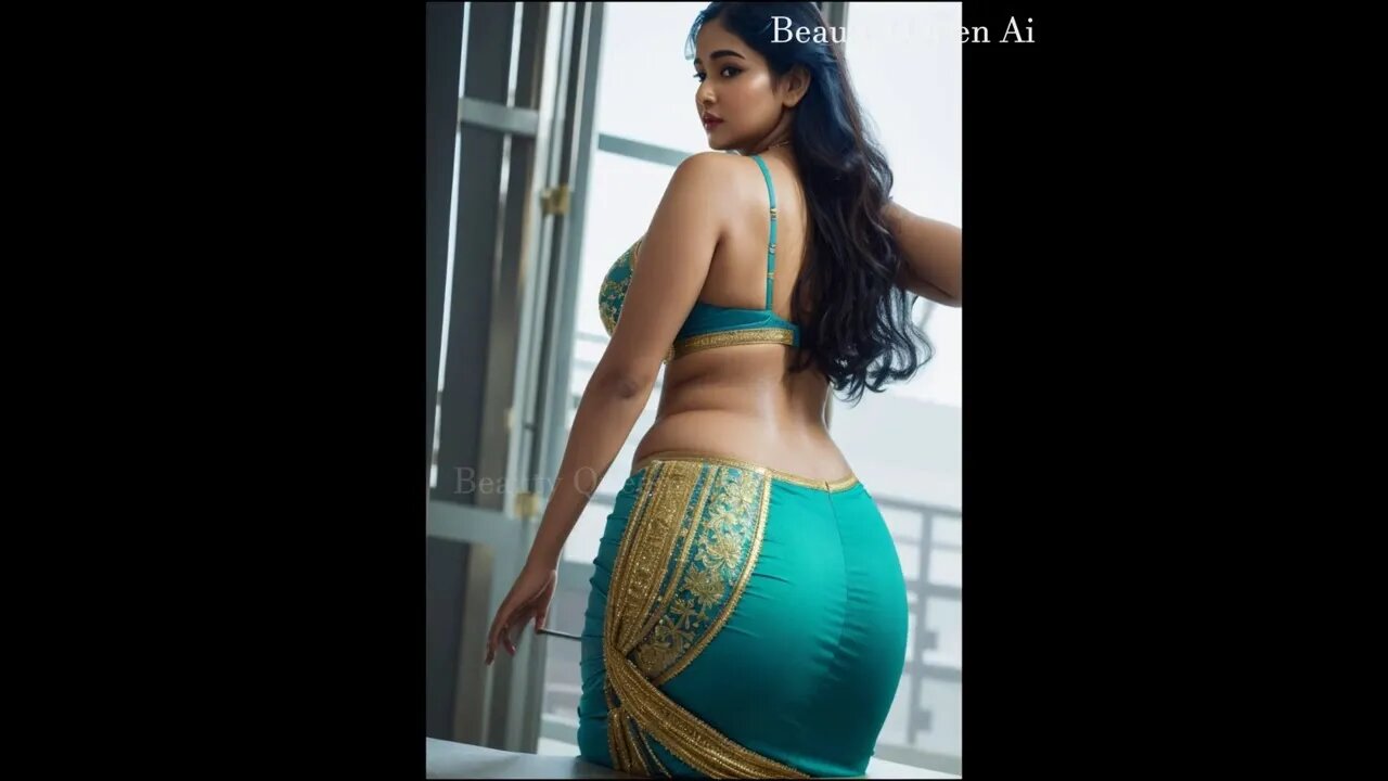 Indian Beautiful Models Back View Saree Look Book Ai Generate | Indian Women Traditional Ai Art