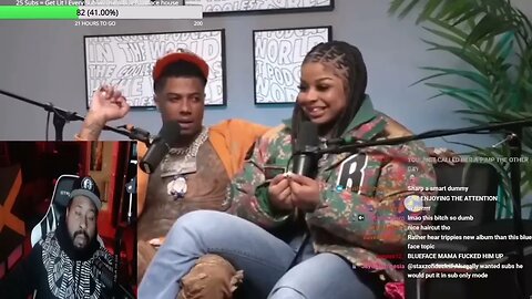 DJ Akademiks Reacts To Chrisean Rock getting dragged out of Her Interview with Blueface by security!