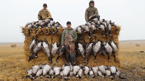 Goose Hunting 2021 64 Bird BEATDOWN! (IN THE FOG)!