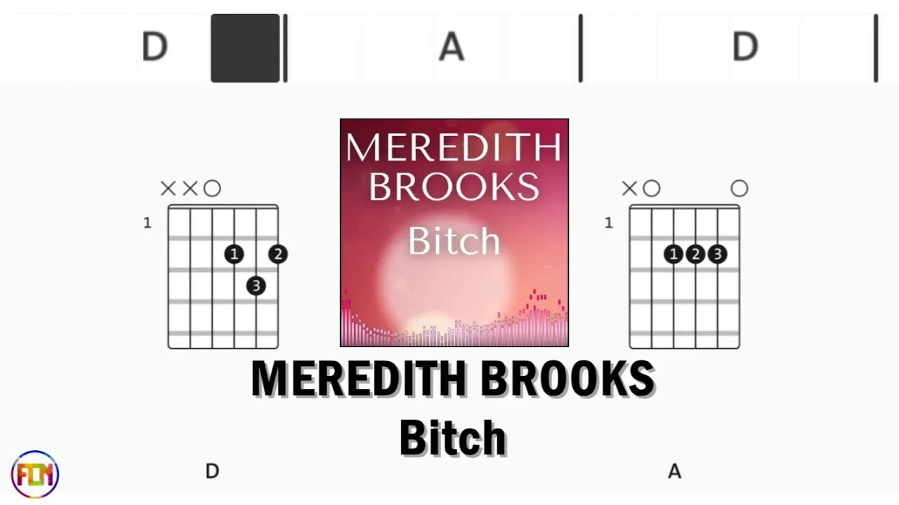 MEREDITH BROOKS Bitch FCN GUITAR CHORDS & LYRICS