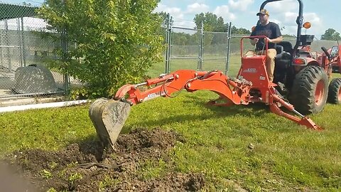 Digging Ditch For Drain Tile!