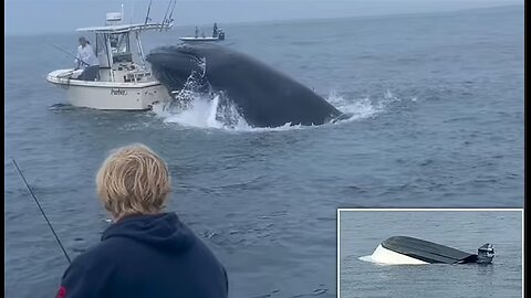 Terrifying moment whale capsizes boat off New Hampshire coast