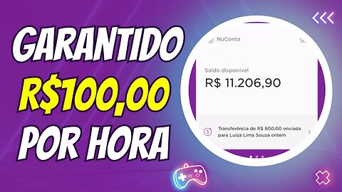 [SAQUE R$100 POR HORA SEM LIMITES] JOGO que GANHA DINHEIRO DE VERDADE e Já Saca NA HORA via PIX