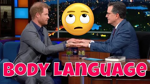 WATCH: Prince Harry Insufferable Stephen Colbert Interview - Body Language Analysis!