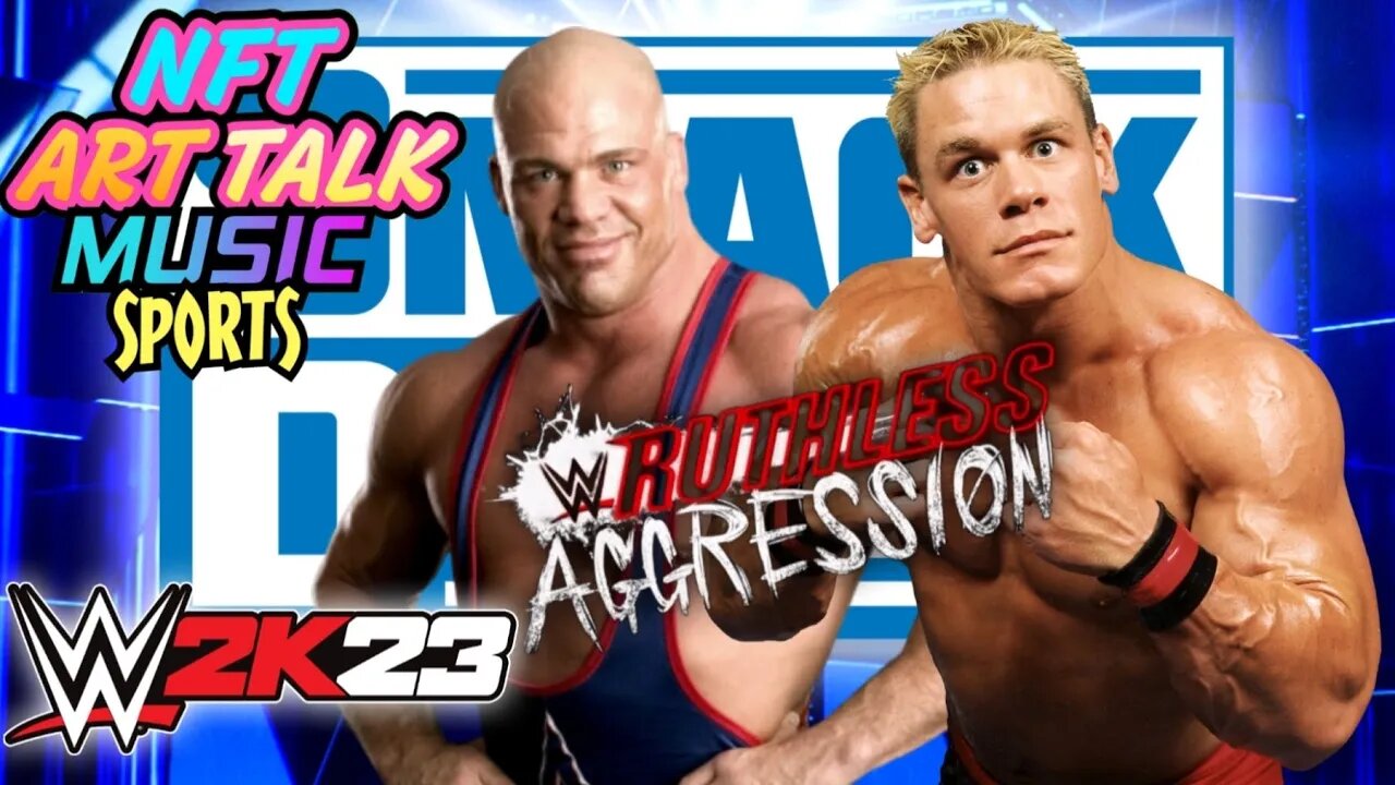 🏅Kurt Angle Vs. 🫡 John Cena 🤼🏼‍♂️ Ruthless Aggression 🎮 Smackdown WWE 2K23