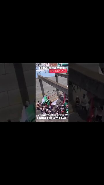 Esquerdistas fazendo manifestação contra o governo do Janjo 😁