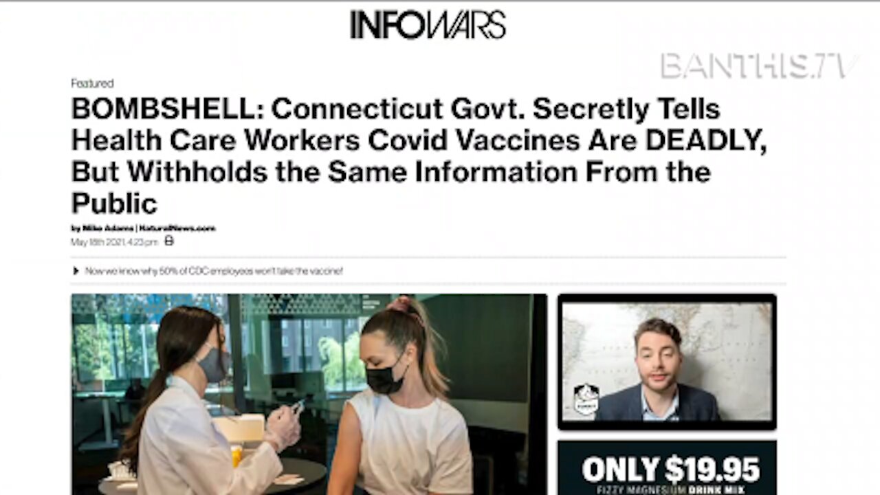 Horrifying Bombshell! Connecticut Warns Moderna VAX Contains