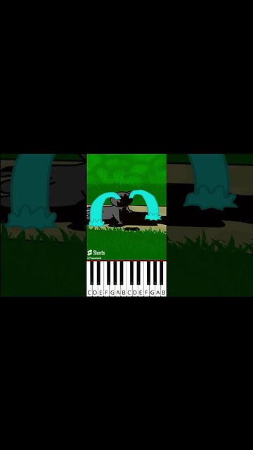 😿 Sad story of a cunning cat 😼🍦🍦🍦 (Funny Cartoon) (@MicroShorTik) - Octave Piano Tutorial