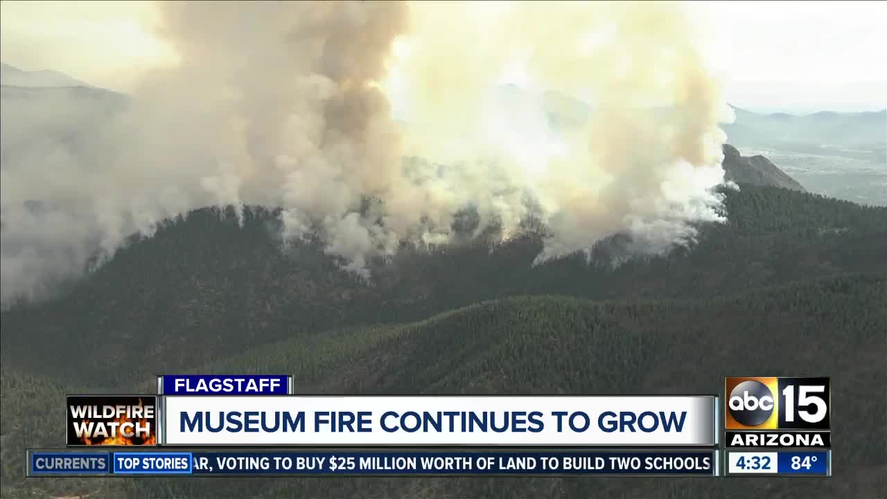 Museum Fire continues to grow