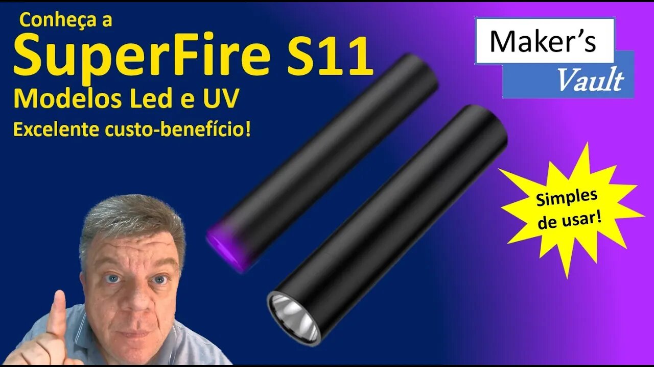 SuperFire S11: Conheça os modelos Led e UV dessa lanterna com excelente custo-benefício!