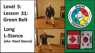 Baehr Taekwondo: 05-31: Green Belt: Long L-Stance