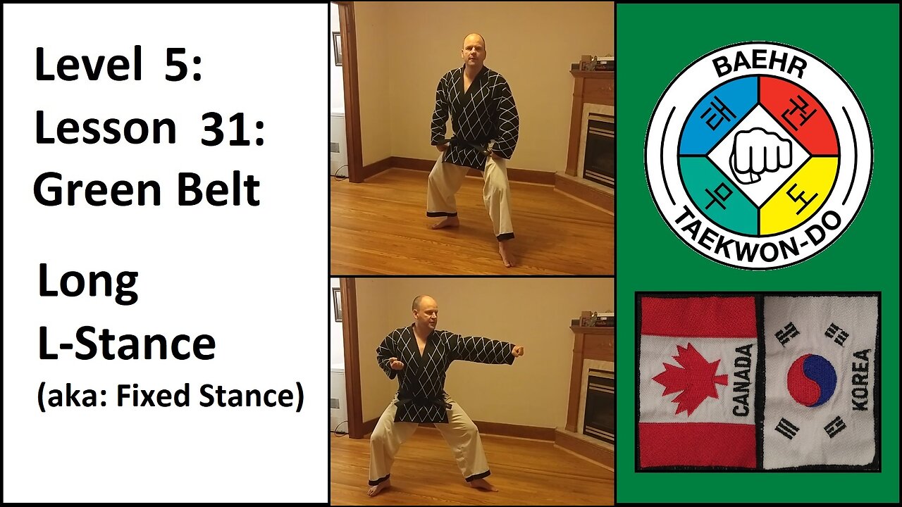 Baehr Taekwondo: 05-31: Green Belt: Long L-Stance