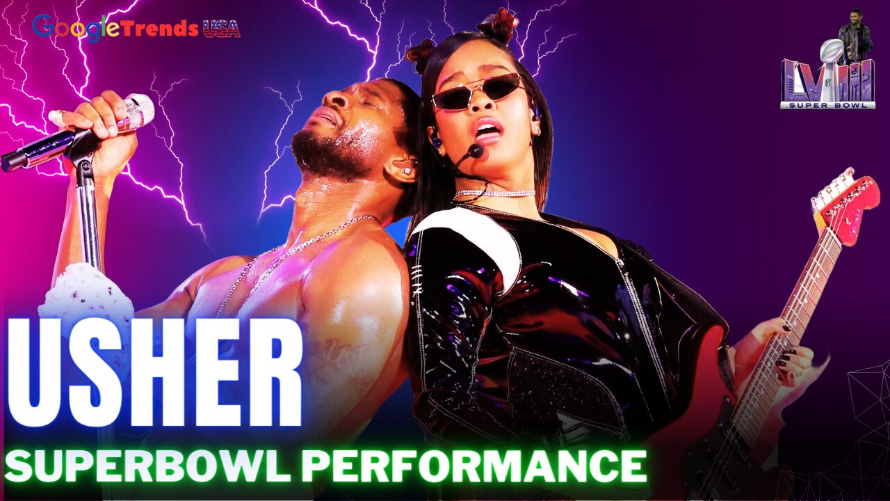 🔥 Usher Sets Super Bowl Stage Ablaze with Epic Performance!
