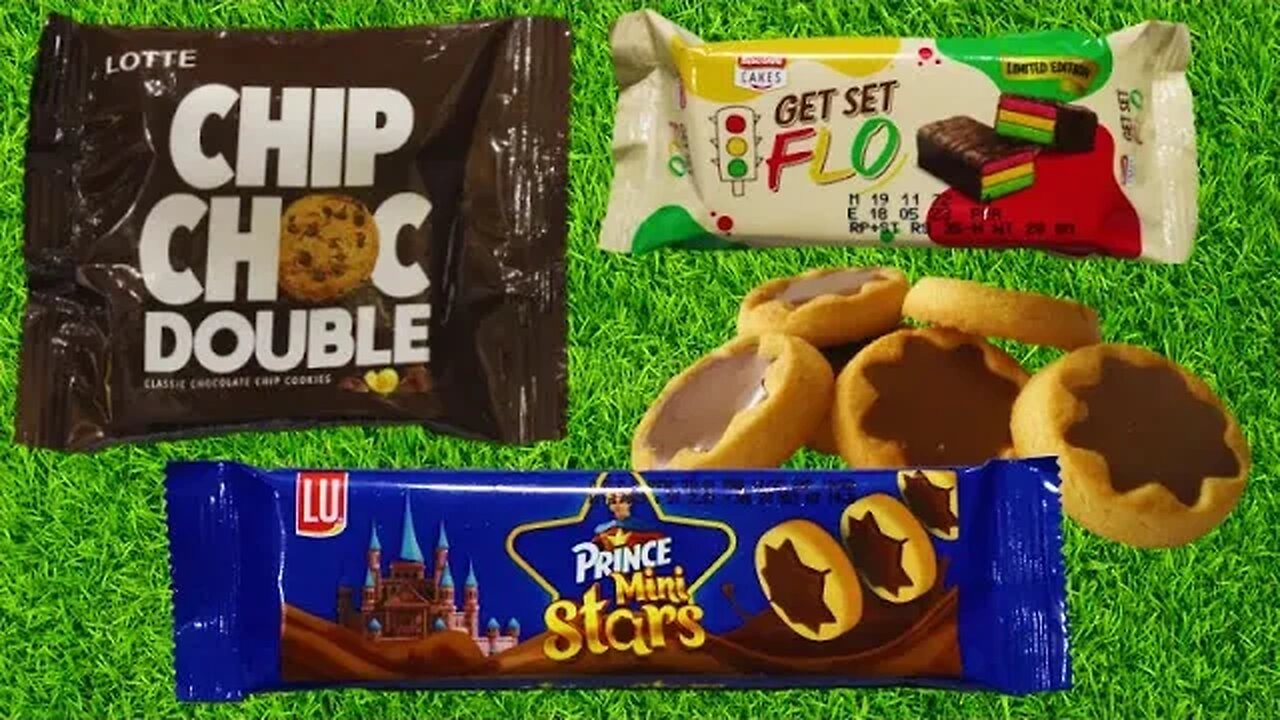 Best Oddly Satisfying Video | Get Set FLO Glitter Fruit & Prince Mini Stars With LOTTE Chip Choc