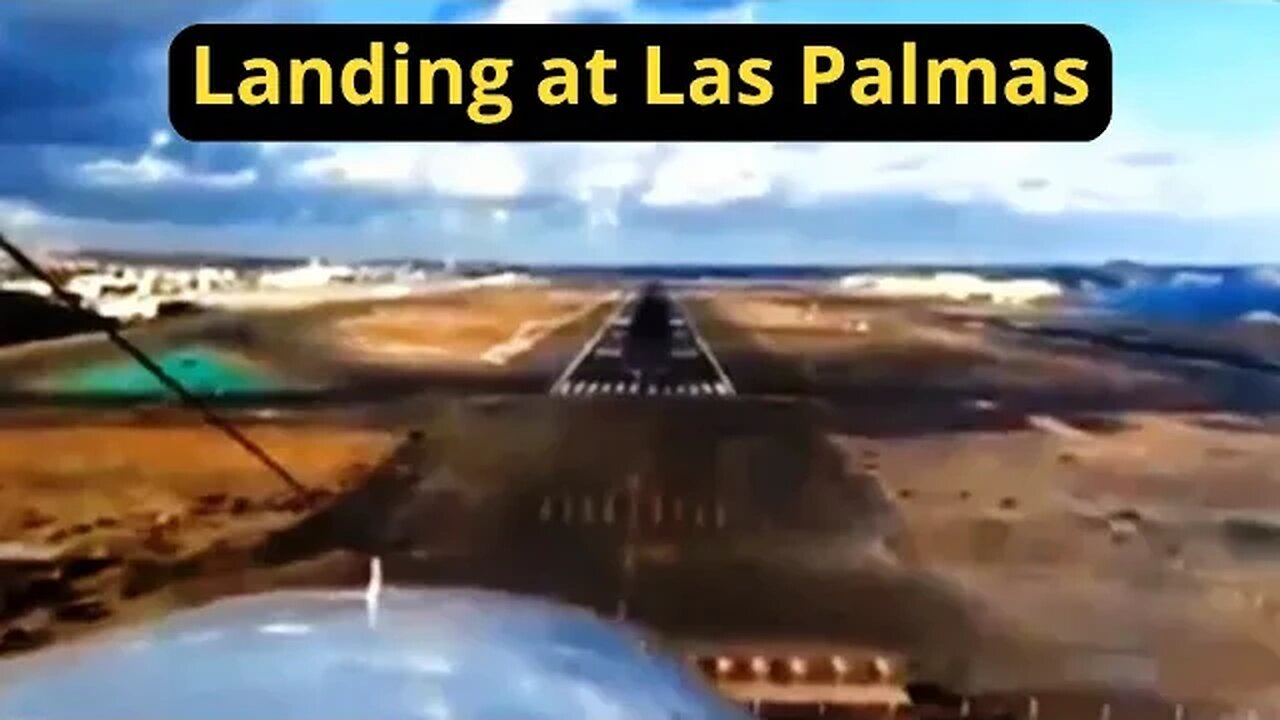 Landing at Las Palmas - Gran Canarias - Cessna 402 at 2014 #plane #aviação #aviation