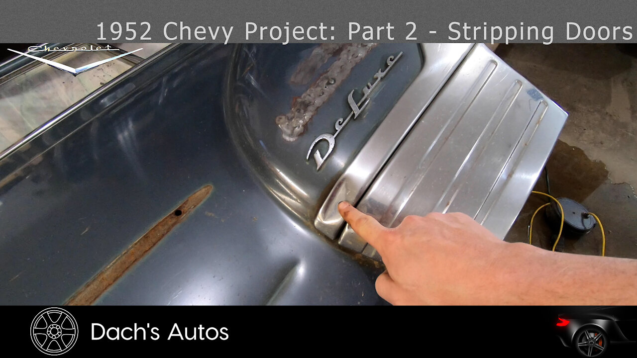 1952 Chevy Styleline Deluxe Rebuild: Part 2 - Door Stripping & Repair