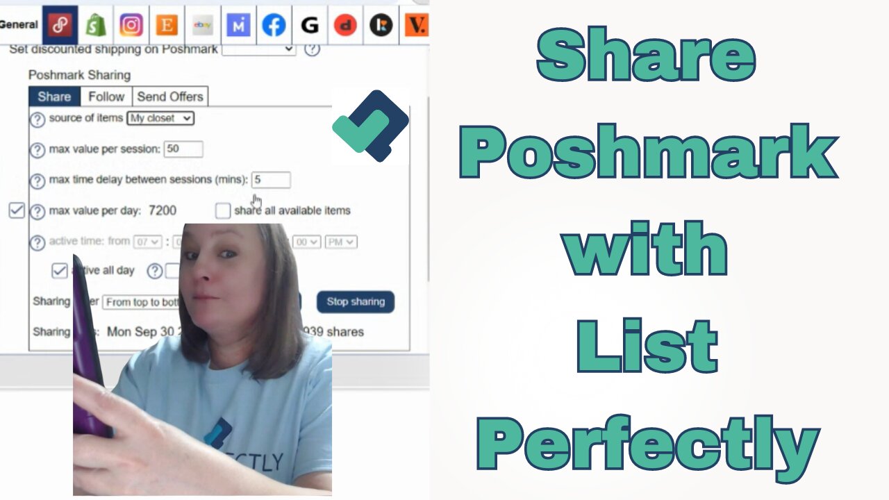 How to Set List Perfectly to Share Your Poshmark Closet