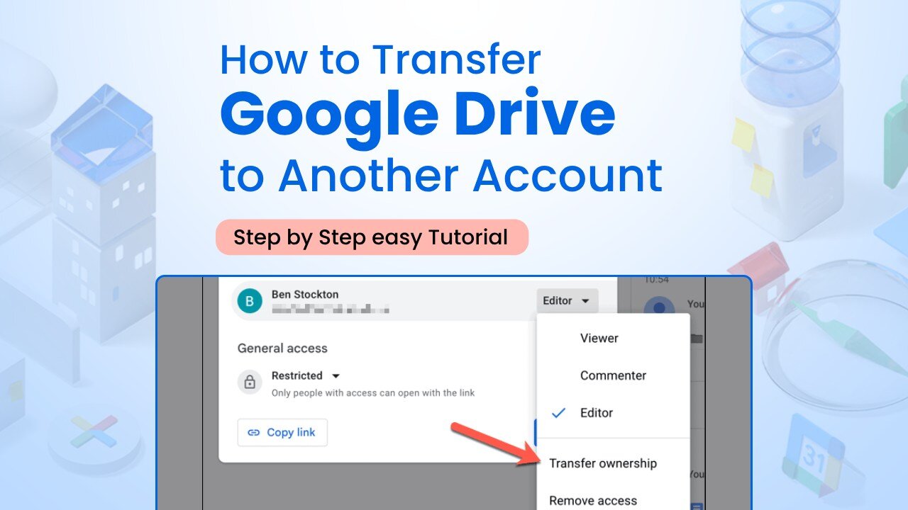 🔀💼 How to transfer google drive to another account🚀📂