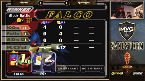 MVG Sandstorm: Singles RR - Forward (Falco) vs. AppleApple (Fox)