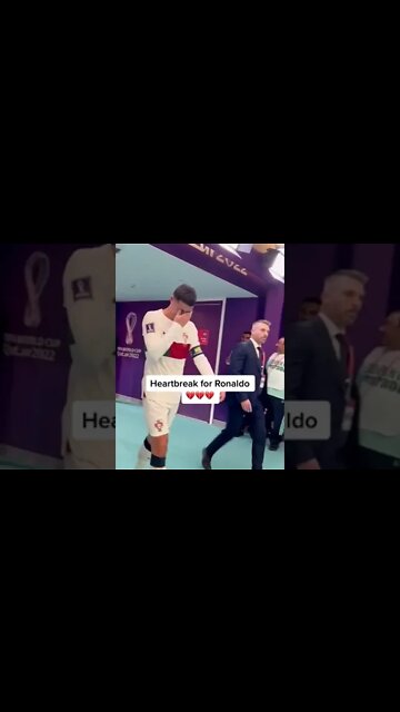 #CristianoRonaldo was in tears after being eliminated from the #WorldCup 😢