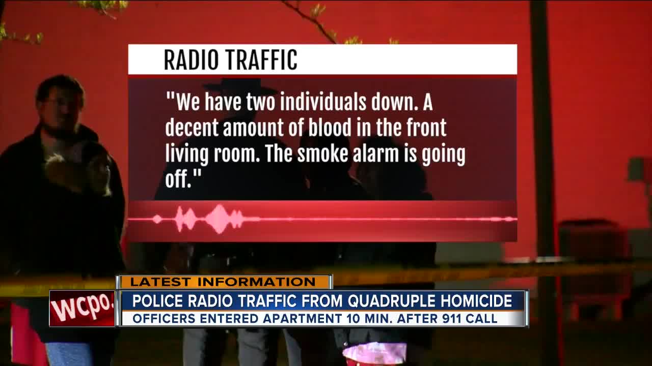 Police radio traffic reveals more about quadruple homicide