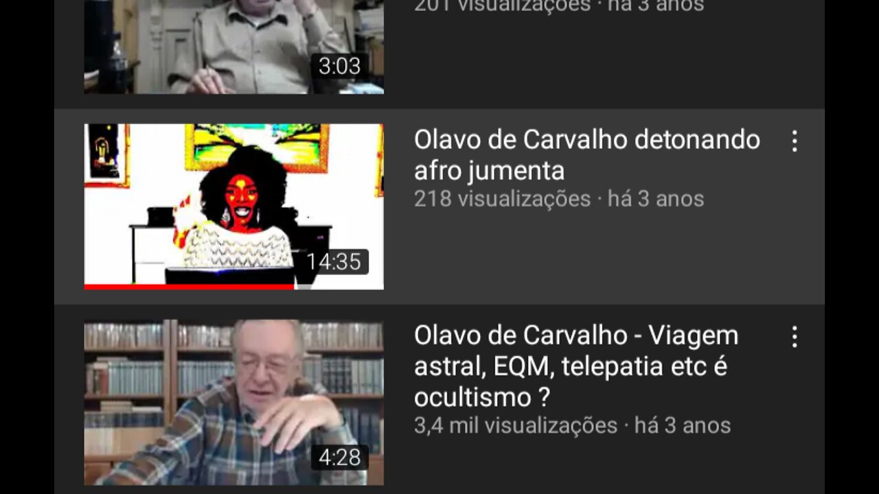Backup do canal no YouTube.