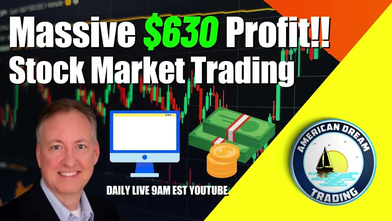 Massive $630 Profit Lifetime Member Stock Market Trading Success