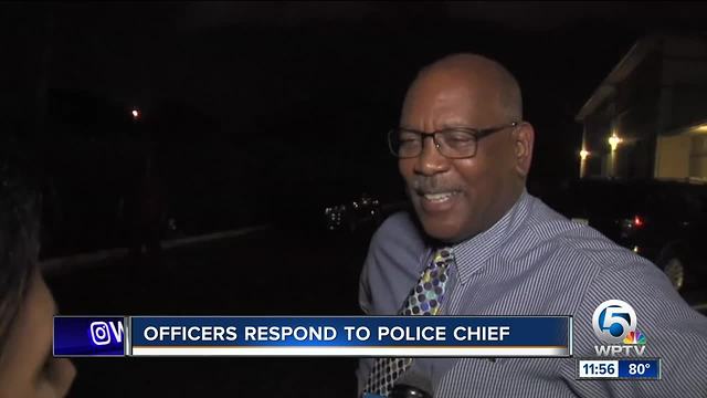 Riviera Beach officers react to Chief Williams' news conference