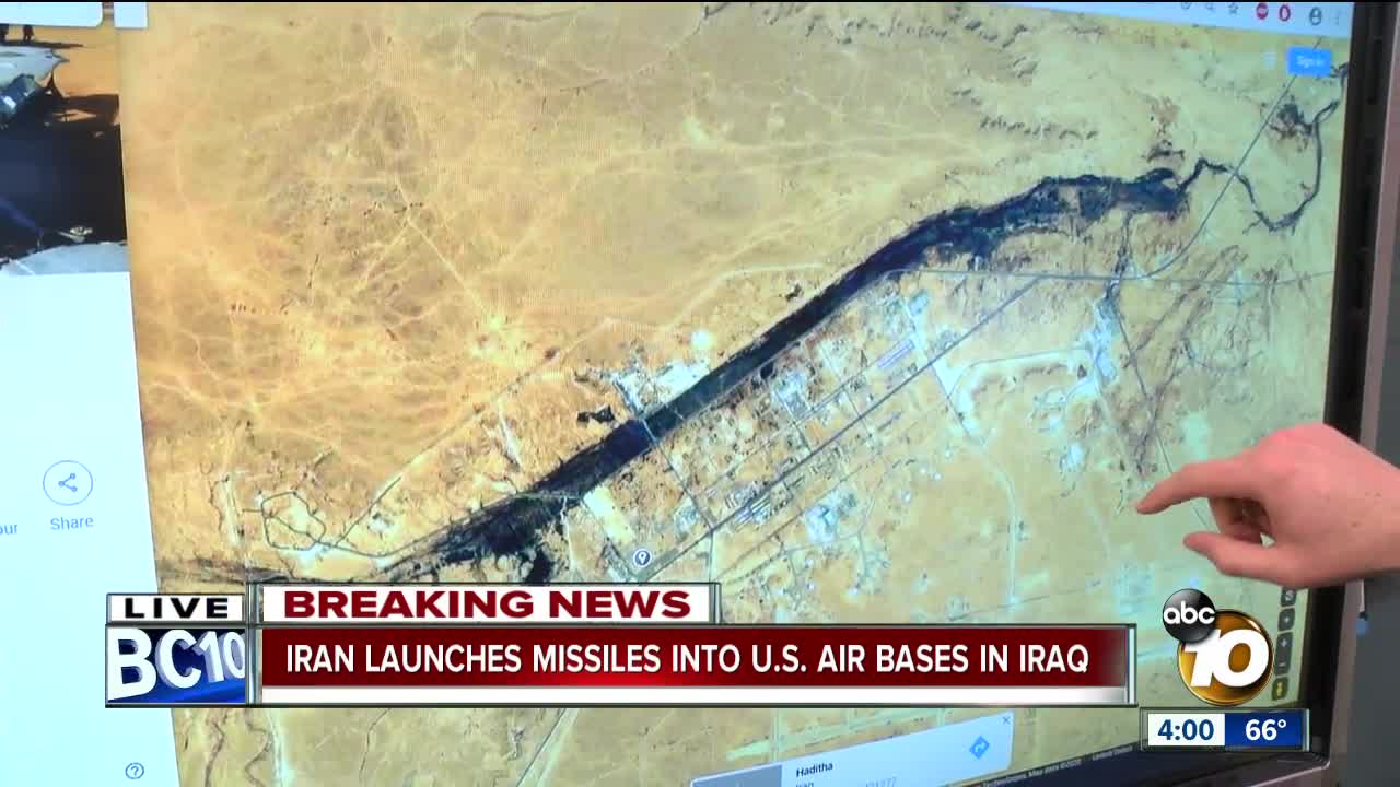 Iran launches missiles into U.S. air base in Iraq