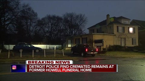 Cremated remains found at another shuttered Detroit funeral home