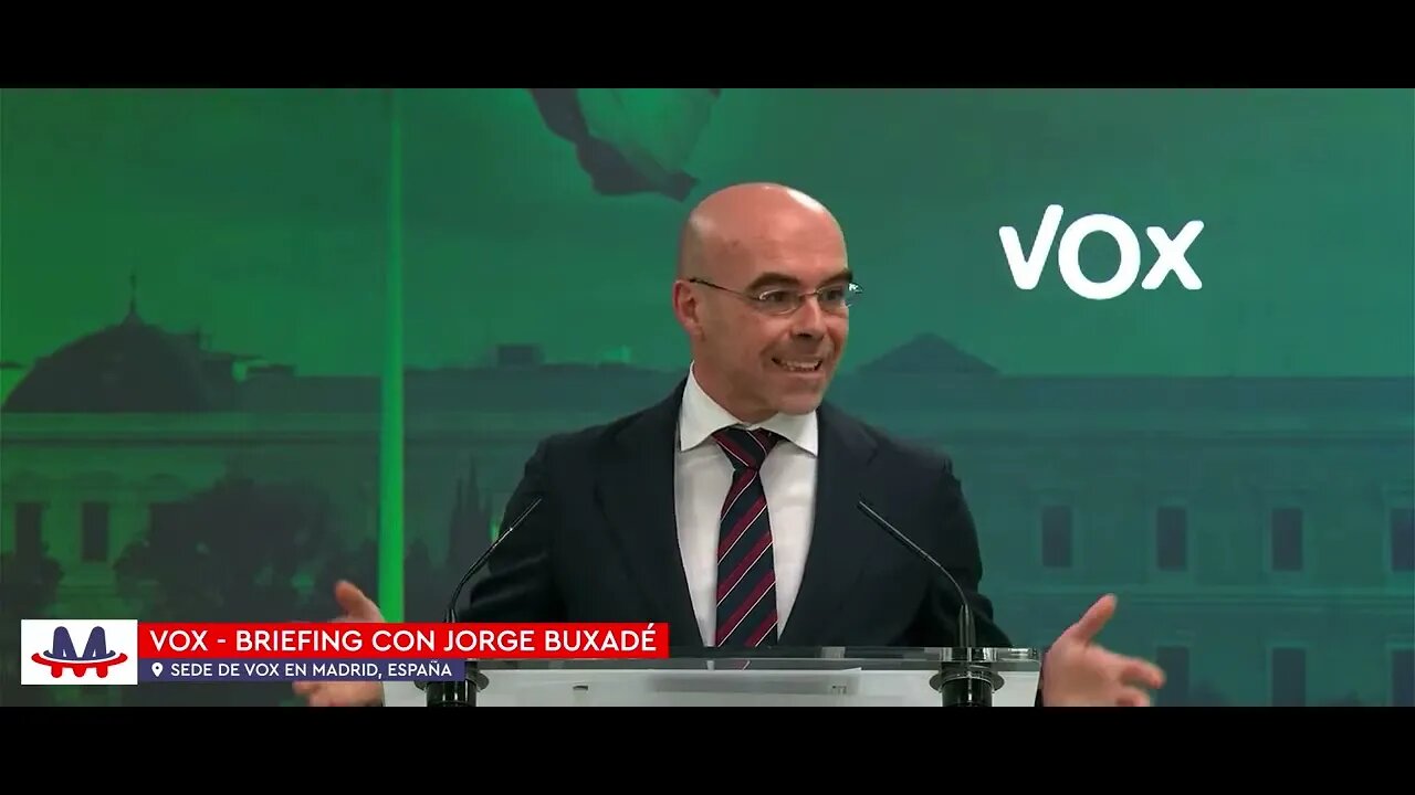 🇪🇸 VOX · Briefing con Jorge Buxadé desde la sede nacional en Madrid (23 ene 2023)