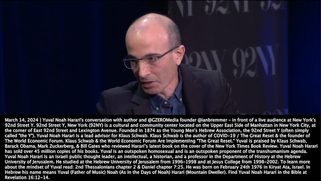 Yuval Noah Harari | "We Are Shifting from an Organic to an Inorganic World. Think About the Politician You Most Hate In the World & Ask Yourself, What Would They Do With the Technology That I'm Developing Right Now?" - Harari