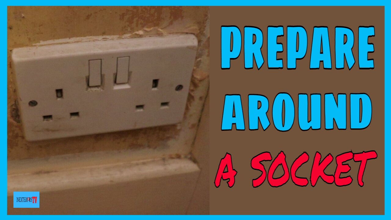 Preparing around a socket. How to prepare around a plug socket.