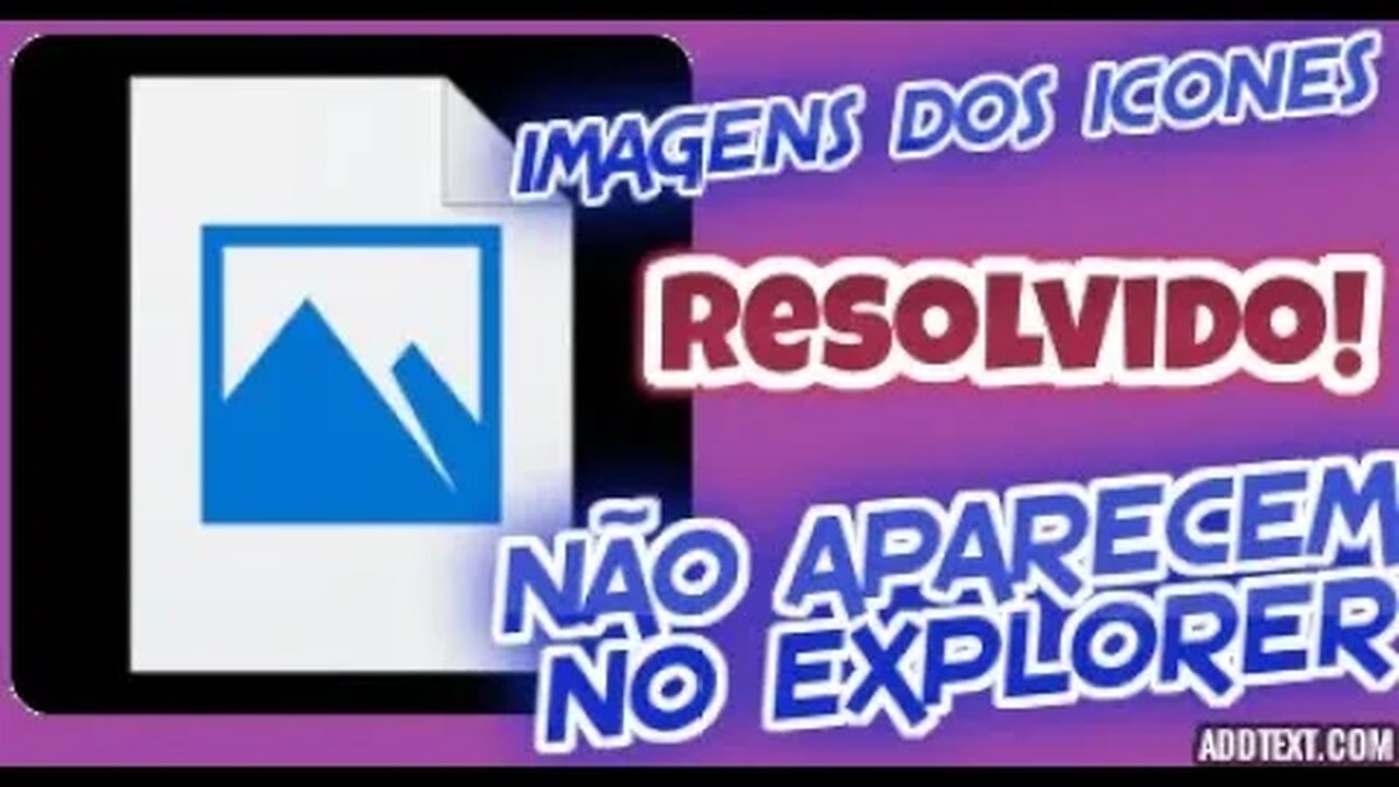 Imagem dos Ícones não Aparecem - Ícone não Aparece Imagem do Video ou Foto Imagem Vizualização Sumiu
