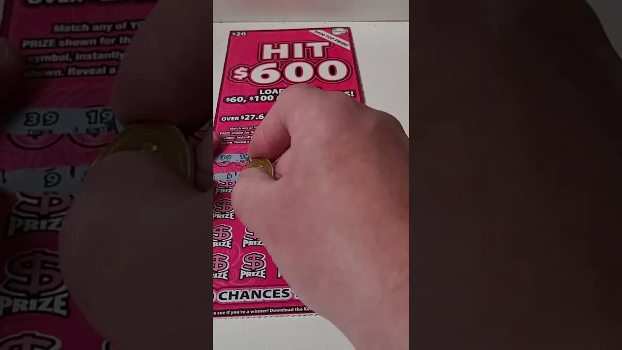 BIGGEST Winning Lottery Ticket $600 Scratch Off! #lottery