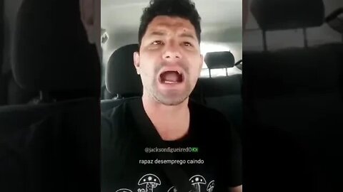 Motorista de aplicativo transportando o Presidente Bolsonaro