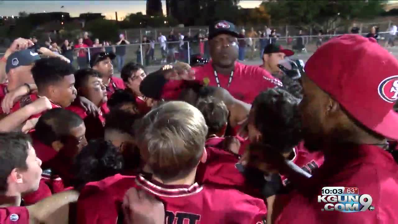 Sahuarita 49ers youth football honor late coach with city title