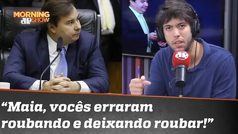 Coppolla rebate Maia: “Parte da ‘culpa’ por Bolsonaro é dos ladrões da República”