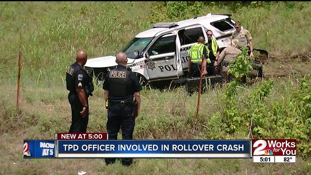 TPD officer involved in rollover crash