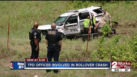 TPD officer involved in rollover crash