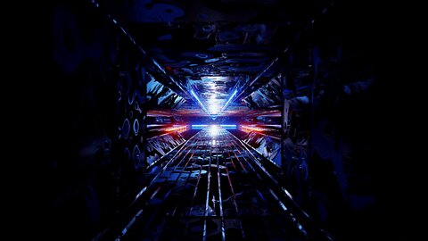 dark graffity science fiction space tunnel | free 4k background video animation